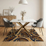 Bengal Cats Camo Pattern Area Rug