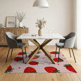 Strawberry Pink Area Rug