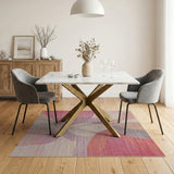 Abstract Blush Organic Area Rug