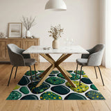 Emerald Pebble Terrazzo Area Rug
