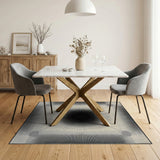 Geometric Modern Black and White Black White Geometric Sunburst Area Rug