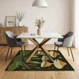 Whimsical Mushroom Cluster Boho Rug