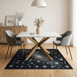Starry Constellation Galaxy Area Rug