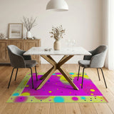 Abstract Area Multi-color and Patterns Vibrant Multi-Color Abstract Area Rug