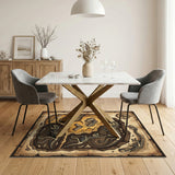 Dinosaur Fossil Dig Vintage Area Rug