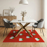Strawberry Splash Red Area Rug