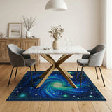 Starry Galaxy Vortex Area Rug