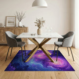 Multi-color and Patterns Cosmic Nebula Vortex Area Rug