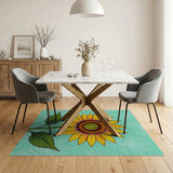 Vibrant Sunflower Area Rug