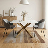 Brown and Tan Brown Tan Horizontal Striped Area Rug