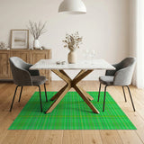 Green Vibrant Green Yellow Plaid Area Rug