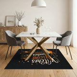 Orange Witches Welcome Halloween Area Rug