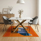 Playful Cartoon Fox Area Rug