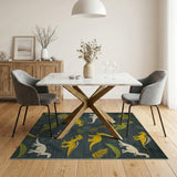 Cartoon Dinosaur Jungle Kids Area Rug