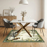 Owl Willow Floral Area Rug