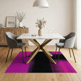 Pink Black Halftone Geometric Area Rug