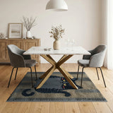Mischievous Black Cat Tufted Rug