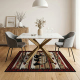 Southwestern Black Bear Area Rug
