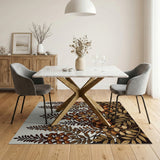 Cascading Wisteria Floral Area Rug