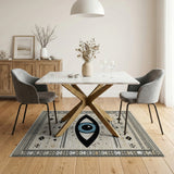 Blue Evil Eye Heritage Tribal Area Rug