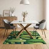 Starry Green Cactus Desert Area Rug