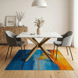 Abstract Sunset Horizon Area Rug