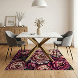 Floral Vintage Vintage Blush Peony Floral Area Rug