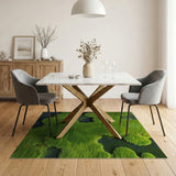 Lush Green Moss Abstract Area Rug