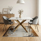 Majestic Autumn Deer Woodland Area Rug