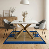 Basketball Court Wooden Floor Area Rug