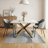 Grey Abstract Wave Abstract Area Area Rug