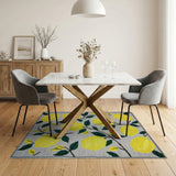 Lemon Branch Yellow Area Rug