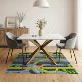 Cartoon City Street Roads Area Rug