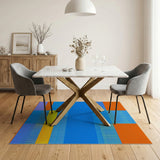Multi-color and Patterns Vibrant Multi-Color Geometric Dot Area Rug