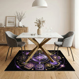 Mystic Purple Crystal Star Area Rug
