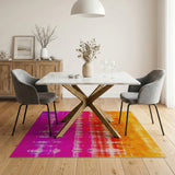 Vibrant Ombre Multi-Color Distressed Area Rug