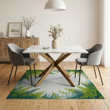 Lush Fern Frame Area Rug