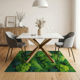 Lush Emerald Forest Hills Area Rug