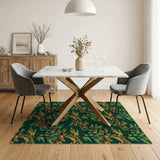 Emerald Green Berry Cluster Area Rug