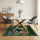 Emerald Tiger Stroll Area Rug