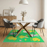Cute Cartoon Bunny Chick Kids Area Rug
