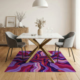 Vibrant Swirl Multi-Color Abstract Area Rug