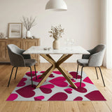 Glittery Pink Hearts Scatter Rug