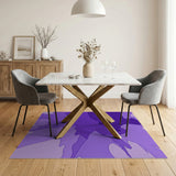 Purple Layered Abstract Area Rug