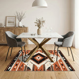 Southwestern Geometric Area Rug in Brown Tones