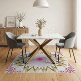Pink Starburst Heritage Tribal Area Rug