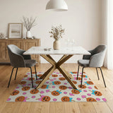 Cute Cartoon Lollipop Candy Pattern Area Rug