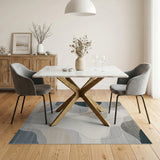 Abstract Area Grey Fluid Grey Abstract Area Rug