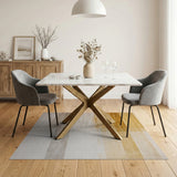Distressed Beige Striped Wood Grain Area Rug