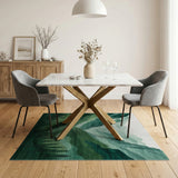 Layered Green Mountain Valley Area Rug